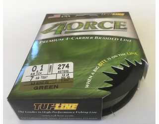 TUFLINE FORCE5 GREEN 0.10mm 274m 16LB TUFLINE FORCE5 GREEN 0.10mm 274m 16LB