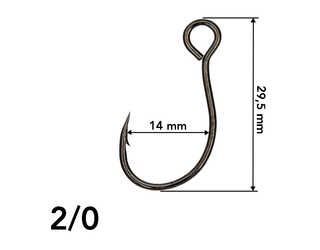 ANZUELO GRAUVELL TEKLON BS-76M BC 2/0 (10 unidades) INLINE_1  ANZUELO GRAUVELL TEKLON BS-76M BC 2/0 (10 unidades) INLINE_1