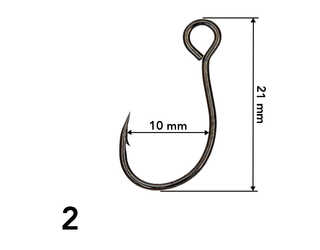 ANZUELO GRAUVELL TEKLON BS-76M BC 2 (10 unidades) INLINE_1  ANZUELO GRAUVELL TEKLON BS-76M BC 2 (10 unidades) INLINE_1