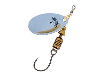 CUCHARILLA GRAUVELL PLATA Nº 1 (1 ANZUELO SIN MUERTE)  CUCHARILLA GRAUVELL PLATA Nº 1 (1 ANZUELO SIN MUERTE)