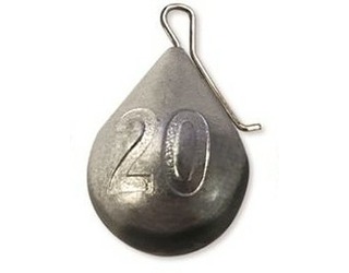 SAKURA CLIP POIRE SINKER ZINC CON CLIP 20gr (3 unidades)