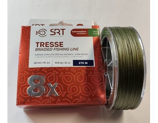 SERT SRT TRESSE BRAIDED FISHING LINE 8X GREEN PE 3.0 270m 0.28mm 40lb SERT SRT TRESSE BRAIDED FISHING LINE 8X GREEN PE 3.0 270m 0.28mm 40lb