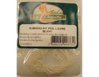 DUBBING KIT POIL LIEVRE BLANC  DUBBING KIT POIL LIEVRE BLANC