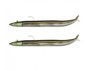 FIIISH DOBLE COMBO CRAZY SAND EEL 100 OFFSHORE 10GR KHAKI