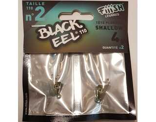 BLACK EEL 110mm 2 jig heads Shallow - 4g - Kaki