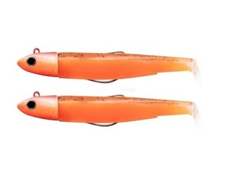 FIIISH BLACK MINNOW DOUBLE COMBO OFF SHORE 90mm 10gr ORANGE GLOW FIIISH BLACK MINNOW DOUBLE COMBO OFF SHORE 90mm 10gr ORANGE GLOW