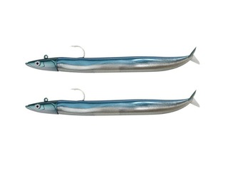 FIIISH DOBLE COMBO CRAZY SAND EEL 100 OFFSHORE 10GR PEARL BLUE