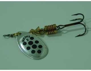 CUCHARILLA MEPPS AGLIA 2 PLATA PUNTOS NEGROS CUCHARILLA MEPPS AGLIA 2 PLATA PUNTOS NEGROS