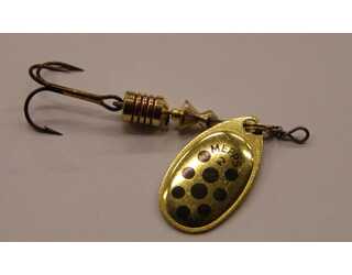 CUCHARILLA MEPPS AGLIA 2 ORO PUNTOS NEGROS