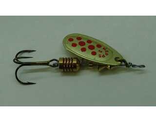 CUCHARILLA MEPPS COMET 2 ORO PUNTOS ROJOS CUCHARILLA MEPPS COMET 2 ORO PUNTOS ROJOS