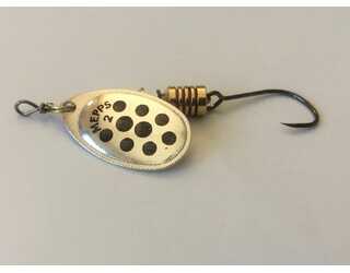 CUCHARILLA MEPPS AGLIA ANZUELO SIMPLE SIN MUERTE 2 PPN - PLATA PUNTOS NEGRO CUCHARILLA MEPPS AGLIA ANZUELO SIMPLE SIN MUERTE 2 PPN - PLATA PUNTOS NEGRO