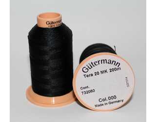 HILO ANILLAR 200 m- TERA 20 MK - COL 000 NEGRO
