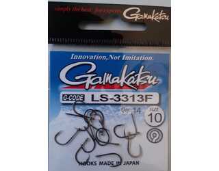 ANZUELO GAMAKATSU LS-3313F EYED HOOKS BLACK 10 (14 unidades)