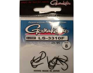 ANZUELO GAMAKATSU LS-3310F HOOKS BLACK Nº8 (11 unidades)  ANZUELO GAMAKATSU LS-3310F HOOKS BLACK Nº8 (11 unidades)