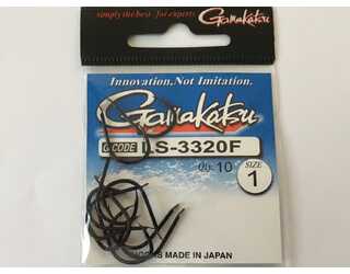 ANZUELO GAMAKATSU LS-3320F HOOKS BLACK Nº1 (10 unidades)  ANZUELO GAMAKATSU LS-3320F HOOKS BLACK Nº1 (10 unidades)