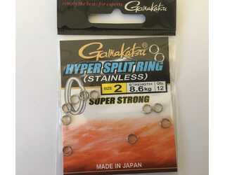 GAMAKATSU HYPER SPLIT RING Nº2 8.6KG (12 unidades)  GAMAKATSU HYPER SPLIT RING Nº2 8.6KG (12 unidades)