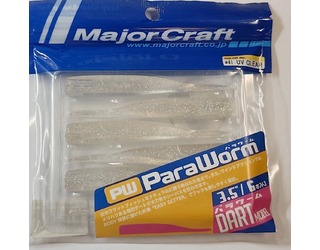 MAJOR CRAFT PARAWORM 3.5" COL #41 UV CLEAR (6 unidades)