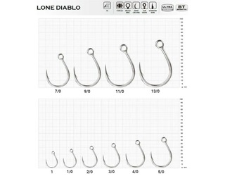 ANZUELO BKK LONE DIABLO 8091-HG 11/0 203LB - PAQUETE 3 UNIDADES_1