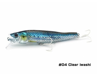 LITTLE JACK FORMA GLOSS 125mm 23gr FLOATING 04 CLEAR IWASHI