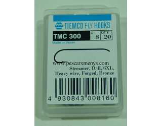 ANZUELO TIEMCO TMC-300 Nº 8 Caja de 20 uds (para streamers)  ANZUELO TIEMCO TMC-300 Nº 8 Caja de 20 uds (para streamers)