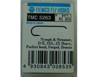 ANZUELO TIEMCO TMC-5263 Nº 06 Caja de 20 uds ANZUELO TIEMCO TMC-5263 Nº 06 Caja de 20 uds