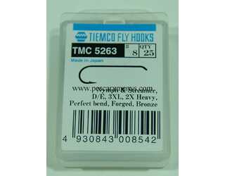 ANZUELO TIEMCO TMC-5263 Nº 08 Caja de 20 uds  ANZUELO TIEMCO TMC-5263 Nº 08 Caja de 20 uds