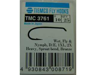 ANZUELO TIEMCO TMC-3761 Nº 10 Caja de 20 uds ANZUELO TIEMCO TMC-3761 Nº 10 Caja de 20 uds