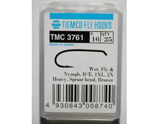 ANZUELO TIEMCO TMC-3761 Nº 16 Caja de 20 uds ANZUELO TIEMCO TMC-3761 Nº 16 Caja de 20 uds