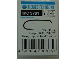 ANZUELO TIEMCO TMC-3761 Nº 18 Caja de 20 uds ANZUELO TIEMCO TMC-3761 Nº 18 Caja de 20 uds