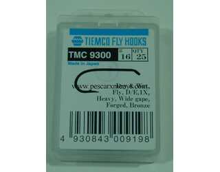 ANZUELO TIEMCO TMC-9300 Nº 16 Caja de 20 uds  ANZUELO TIEMCO TMC-9300 Nº 16 Caja de 20 uds