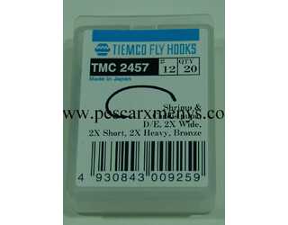 ANZUELO TIEMCO TMC-2457 Nº 12 Caja de 20 uds  ANZUELO TIEMCO TMC-2457 Nº 12 Caja de 20 uds