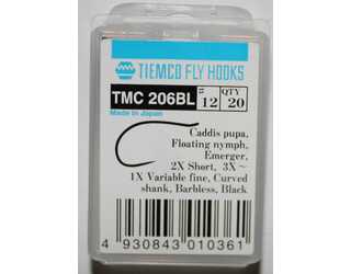 ANZUELO TIEMCO TMC-206BLC Nº 12 CAJA 20 uds  ANZUELO TIEMCO TMC-206BLC Nº 12 CAJA 20 uds
