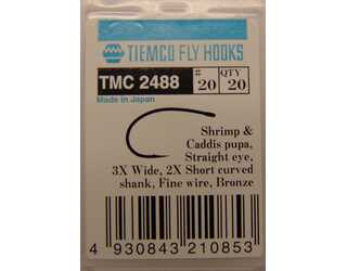 ANZUELO TIEMCO TMC-2488 Nº 20 Caja de 20 uds ANZUELO TIEMCO TMC-2488 Nº 20 Caja de 20 uds