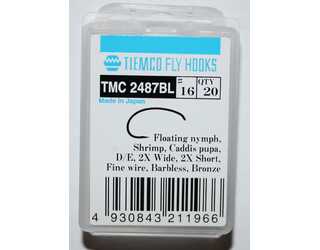 ANZUELO TIEMCO TMC-2487BL Nº16 Caja de 20 uds  ANZUELO TIEMCO TMC-2487BL Nº16 Caja de 20 uds