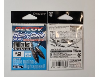 DECOY ROLLING WITH LEAF BL-65 nº2 SILVER (2 unidades)