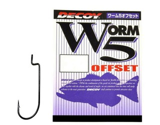 DECOY ANZUELO WORM5 OFFSET 800430 1/0 (9unidades)