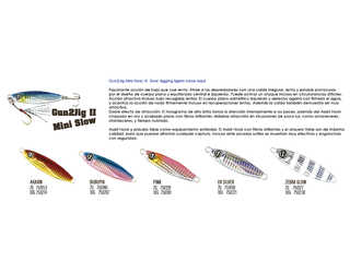 OCEAN RULER GUNGUN JIG mini SLOW 10G ZEBRA GLOW