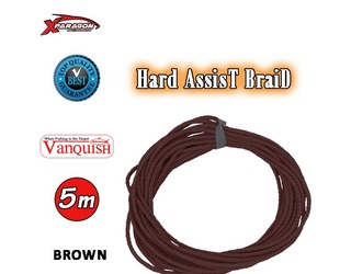 X-PARAGON ASSIST HARD BRAID BROWN 5m 0.75mm 222LB