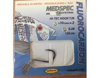 ANZUELO MONTADO FLUOROCARBON HIRO Nº 2 0.28mm 120cm (10 unidades) ANZUELO MONTADO FLUOROCARBON HIRO Nº 2 0.28mm 120cm (10 unidades)