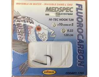 ANZUELO MONTADO FLUOROCARBON HIRO Nº 5 0.22mm 120cm (10 unidades) ANZUELO MONTADO FLUOROCARBON HIRO Nº 5 0.22mm 120cm (10 unidades)