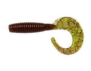 GRUP CURL TAIL 7CM OLIVE/RED (1 unidad)