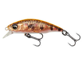 3D STICKLEBAIT TWITCH 4.5CM 4G SINKING FLUO ORANGE COPPER