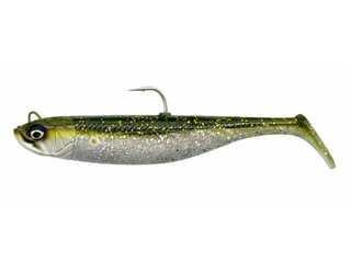 SAVAGE MINNOW 12.5CM 35G SINKING GREEN SILVER 2+1_1  SAVAGE MINNOW 12.5CM 35G SINKING GREEN SILVER 2+1_1