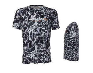 SAVAGE GEAR CAMISETA TECNICA NIGHT UV T-SHIRT XL BLACK WATERPRINT