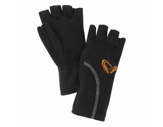 SAVAGE GEAR GUANTES WIND PRO HALF FINGER L BLACK