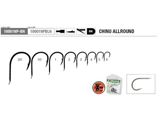 ANZUELO MUSTAD CHINU ALLROUND 10001NP-BN 2/0(10un)