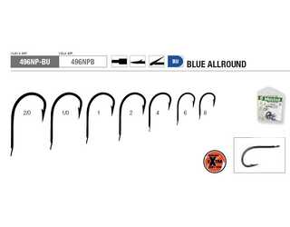 ANZUELO MUSTAD BLUE ALLROUND 496NP-BU 8 (10 un.)
