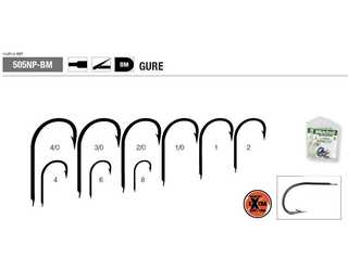 ANZUELO MUSTAD ULTRA GURE 505NP-BM 8 (10 un)  ANZUELO MUSTAD ULTRA GURE 505NP-BM 8 (10 un)