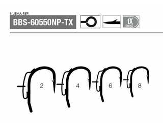 ANZUELO MUSTAD D-RIG BBS-60550NP-TX 8 (5 unidades) ANZUELO MUSTAD D-RIG BBS-60550NP-TX 8 (5 unidades)