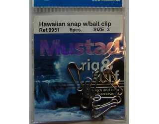 MUSTAD 9951 HAWAI SNAP 3 (Sobre de 6U) MUSTAD 9951 HAWAI SNAP 3 (Sobre de 6U)